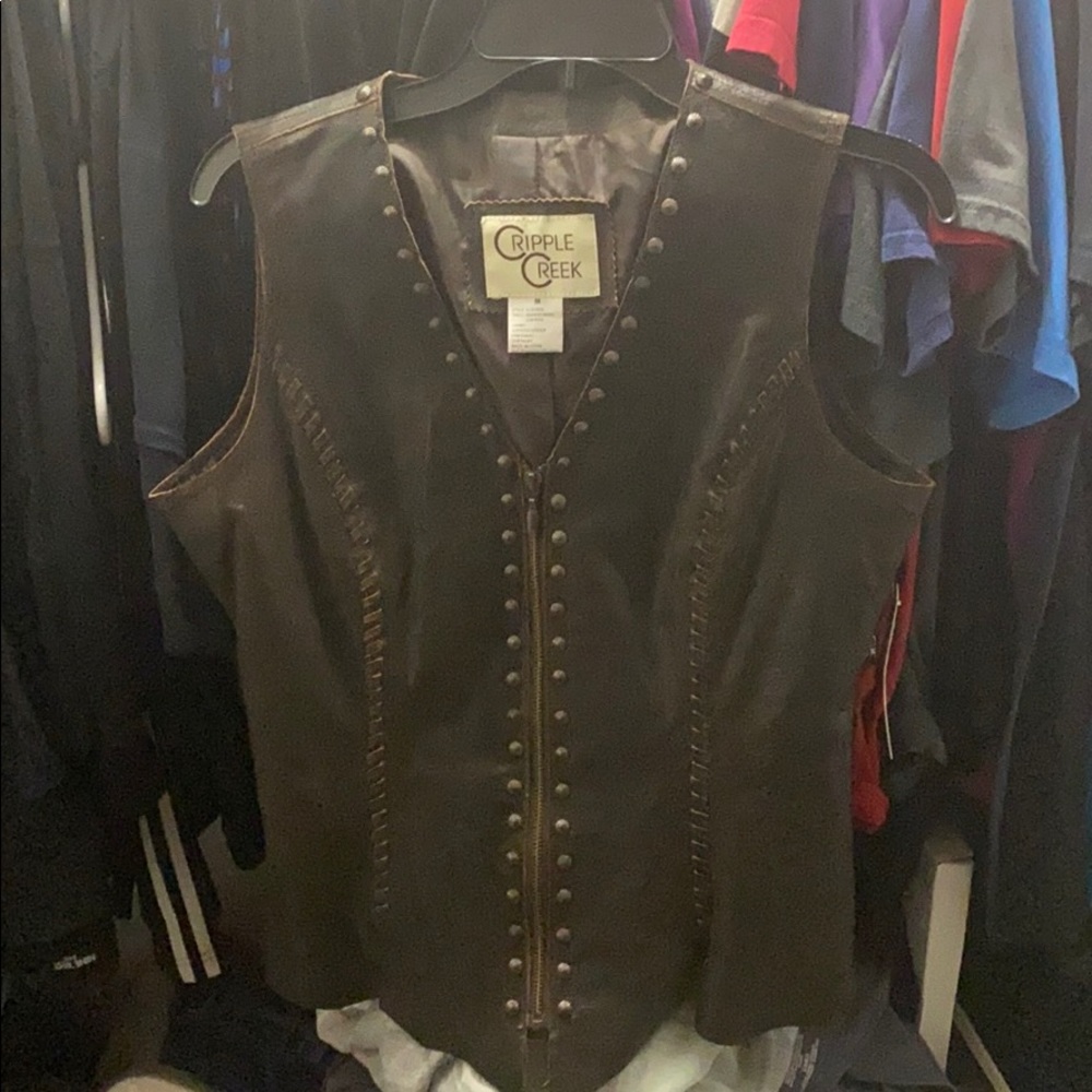 Cripple Creek leather vest